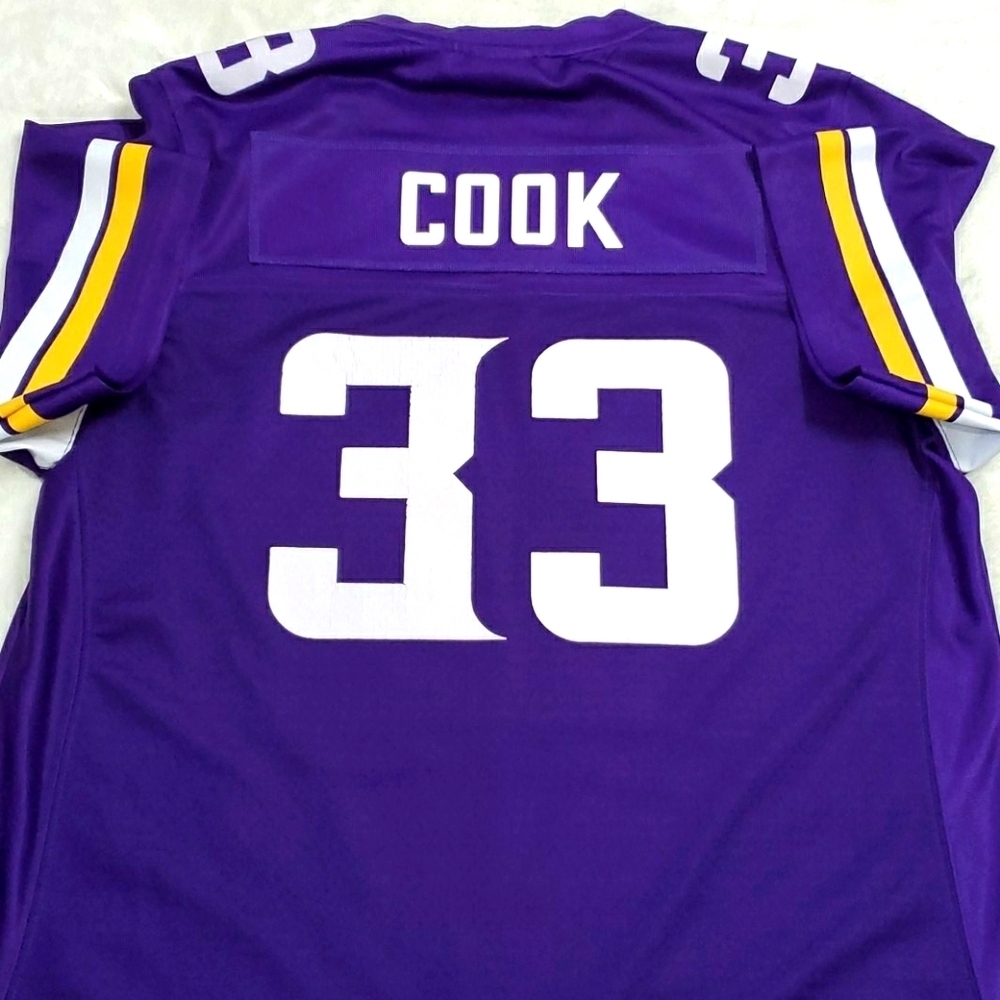 WOMENS MINNESOTA VIKINGS DALVIN COOK PURPLE JERSEY - Picture 4 of 10